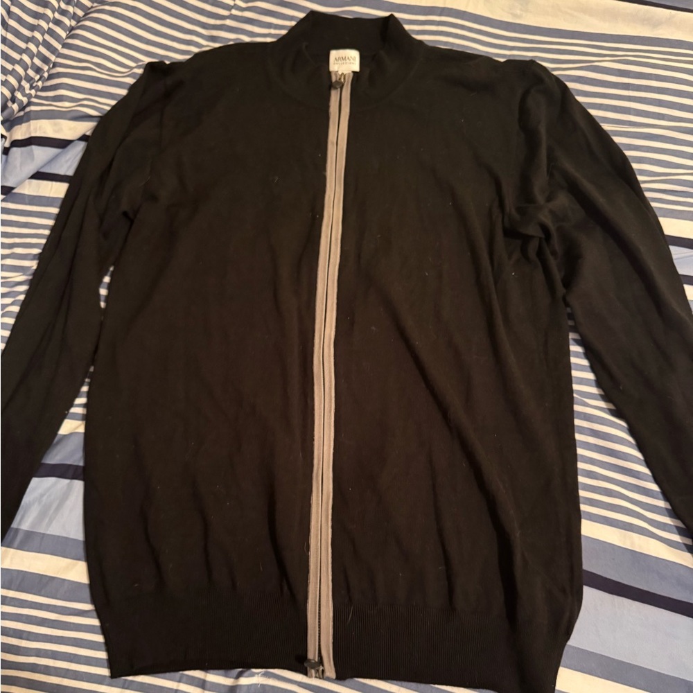 Armani. Zip up sweatshirt